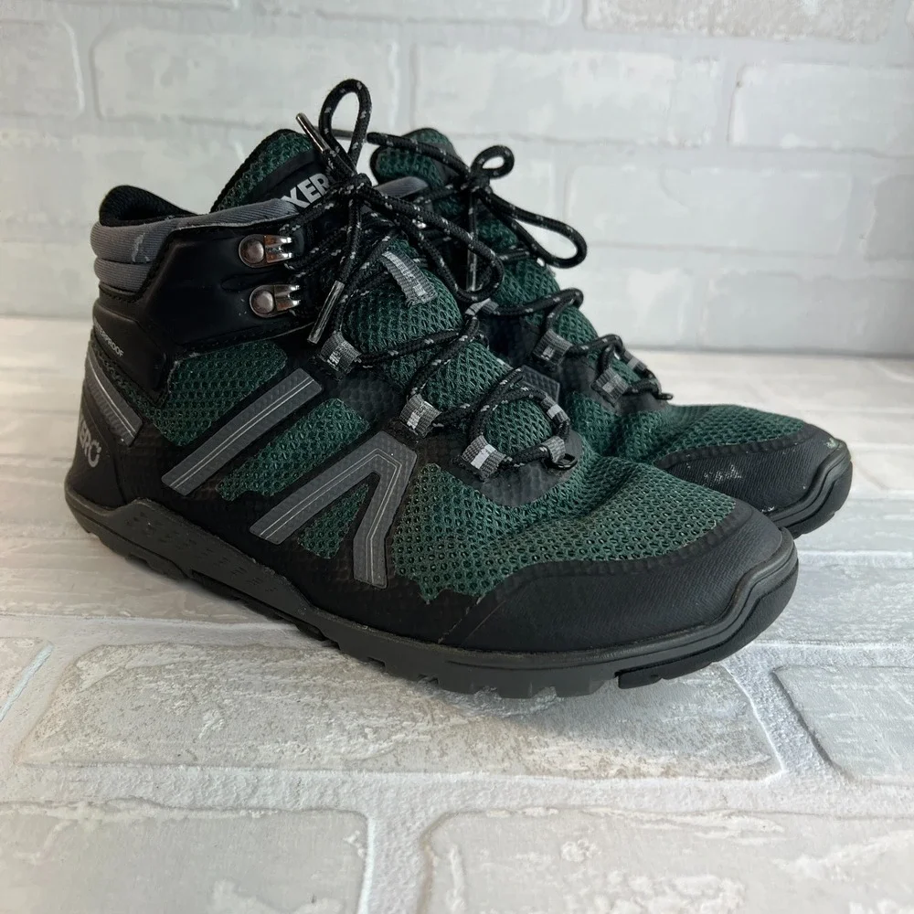 Xero Xcursion‎ Fusion Waterproof Barefoot Hiking Boots Womens 7.5 Green Outdoor